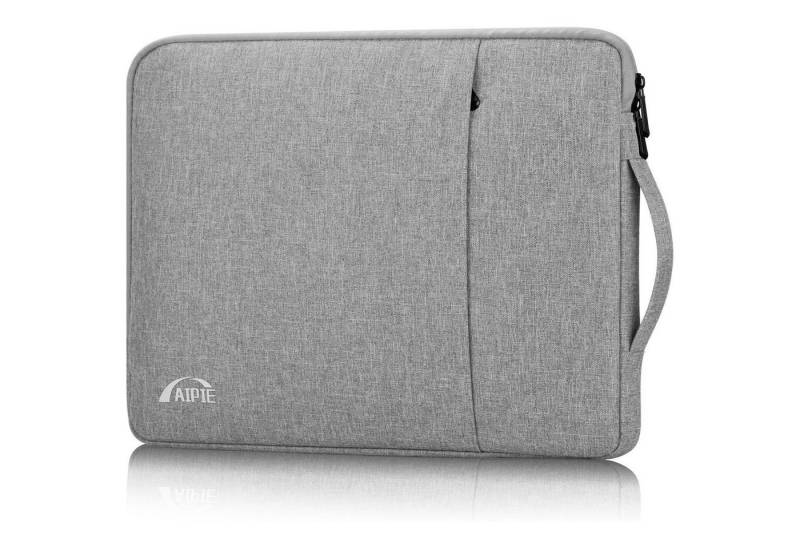 LuxusKollektion Laptoptasche Laptoptasche 17 17,3 Zoll Schutz Laptophülle mit Griff Hellgrau von LuxusKollektion
