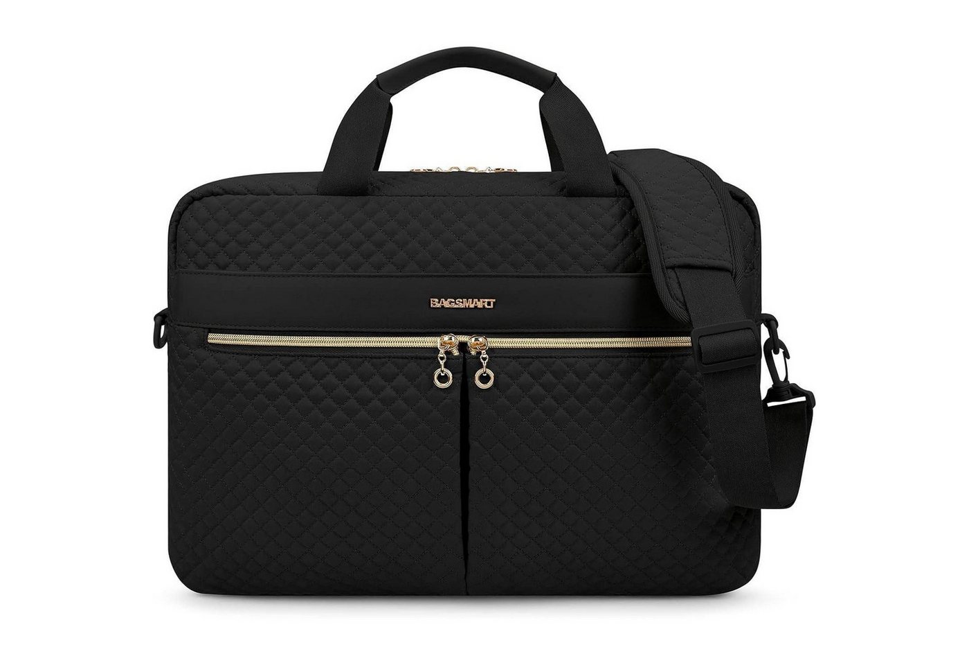 LuxusKollektion Laptoptasche Laptoptasche 17Zoll Aktentasche Frauen Büro Reisen Schwarz 17.3Inch von LuxusKollektion