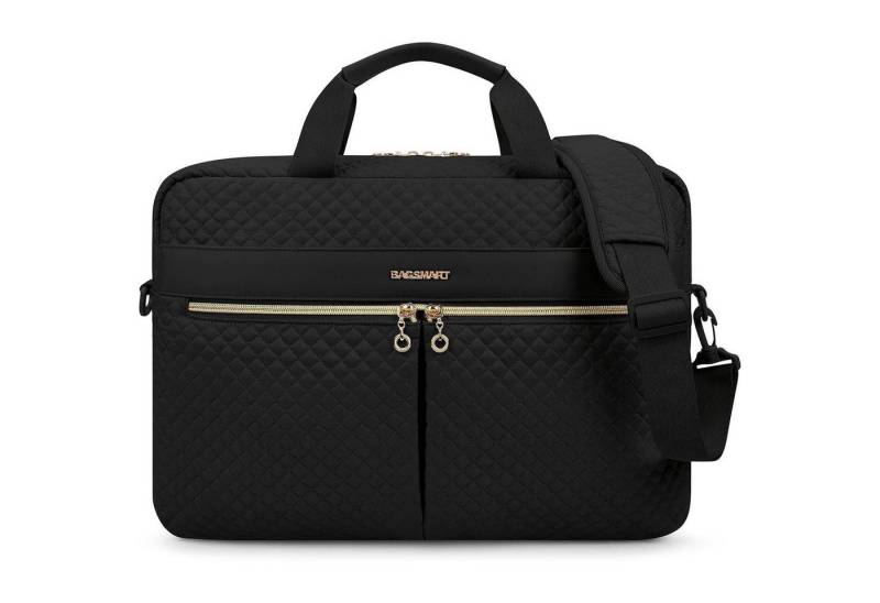 LuxusKollektion Laptoptasche Laptoptasche 17Zoll Aktentasche Frauen Büro Reisen Schwarz 17.3Inch von LuxusKollektion
