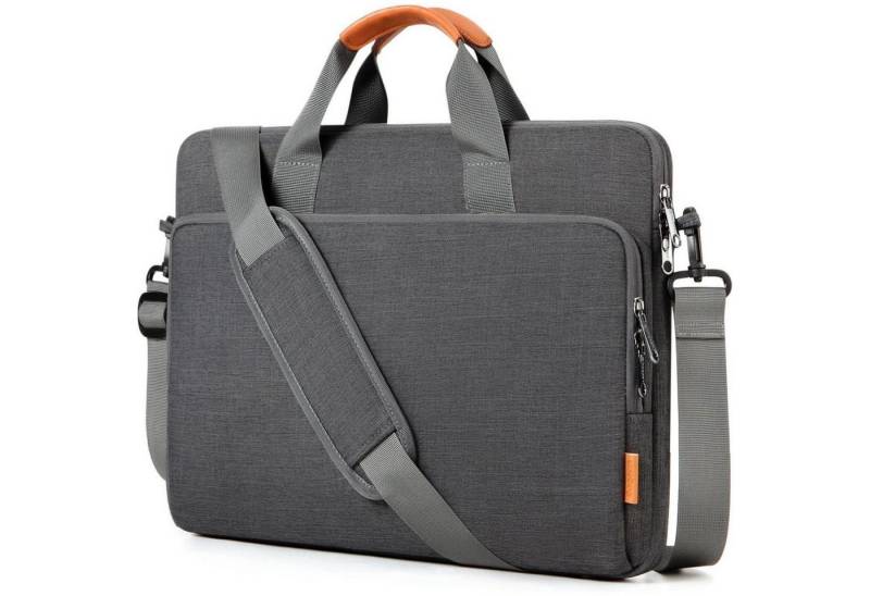 LuxusKollektion Laptoptasche Laptoptasche Aktentasche 17.3 Laptop-Computer-Aktentaschen Dunkelgrau von LuxusKollektion