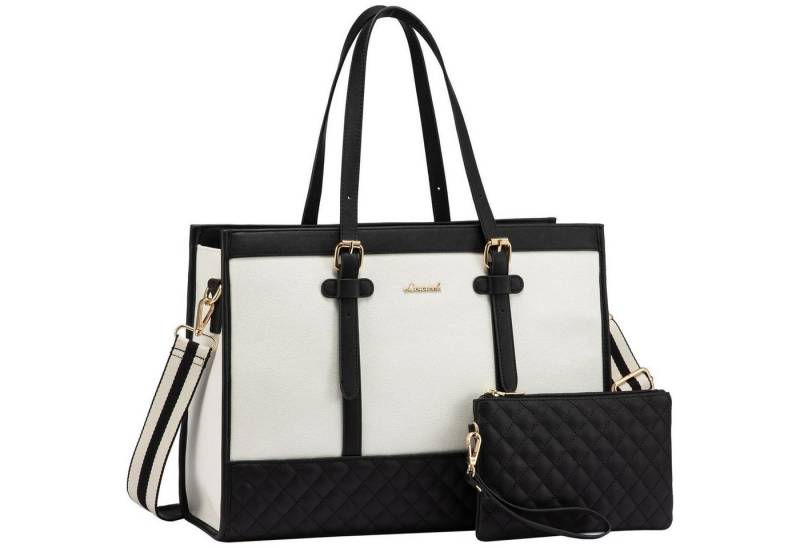 LuxusKollektion Laptoptasche Laptoptasche Damen 15,6 Zoll Handtasche Arbeitstasche Uni Büro von LuxusKollektion