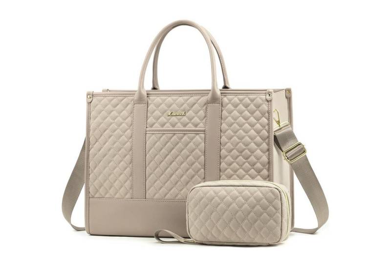 LuxusKollektion Laptoptasche Laptoptasche Damen 15,6 Zoll Wasserdicht Handtasche Groß Aktentasche von LuxusKollektion