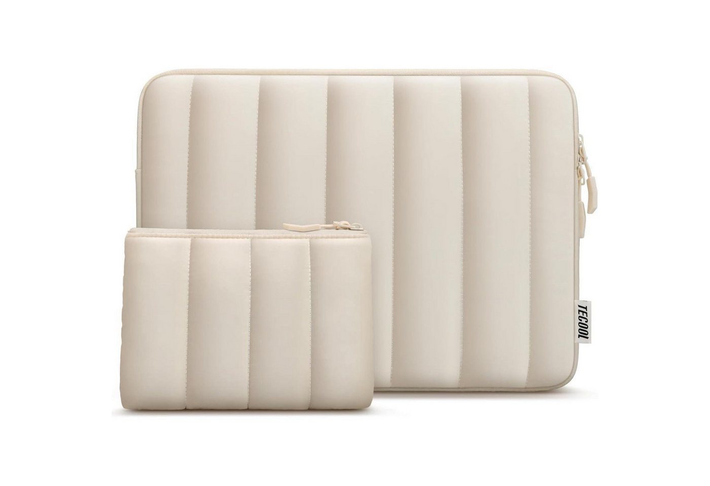 LuxusKollektion Laptoptasche Laptoptasche Laptophülle Schutzhülle Spritzfest 14 Zoll Beige von LuxusKollektion