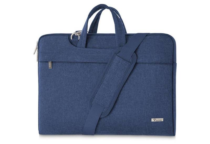 LuxusKollektion Laptoptasche Laptoptasche Notebooktasche Schultertasche 15 16 Zoll Blau 15-16 von LuxusKollektion
