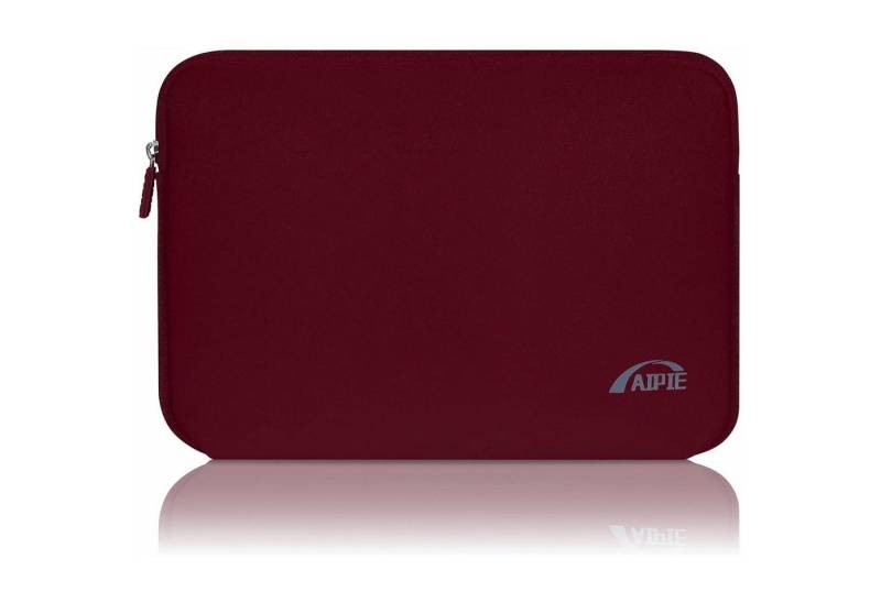 LuxusKollektion Laptoptasche Laptoptasche Reißverschluss 31cmx21cm 11,6 Zoll 29,5x20,5x2cm Rot von LuxusKollektion