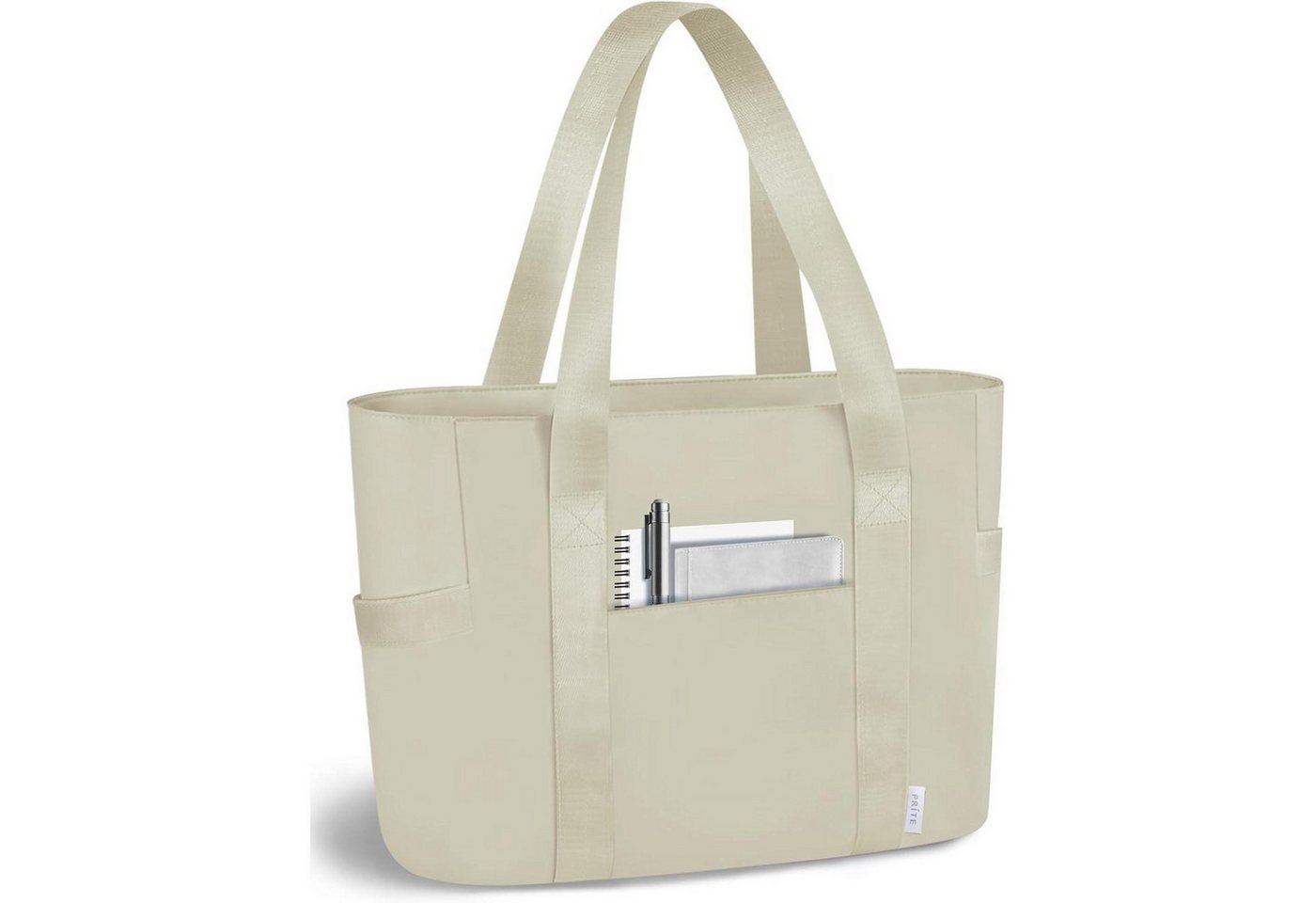 LuxusKollektion Laptoptasche Laptoptragetasche Damen Schultertasche 40,6cm Computerfach M Khaki von LuxusKollektion