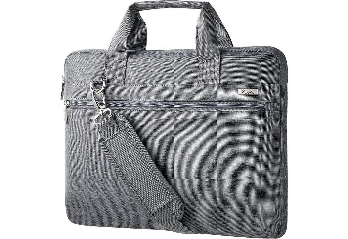 LuxusKollektion Laptoptasche Leichte elegante Laptoptasche 360°Schutz 13,3 Zoll Grau wasserdicht von LuxusKollektion