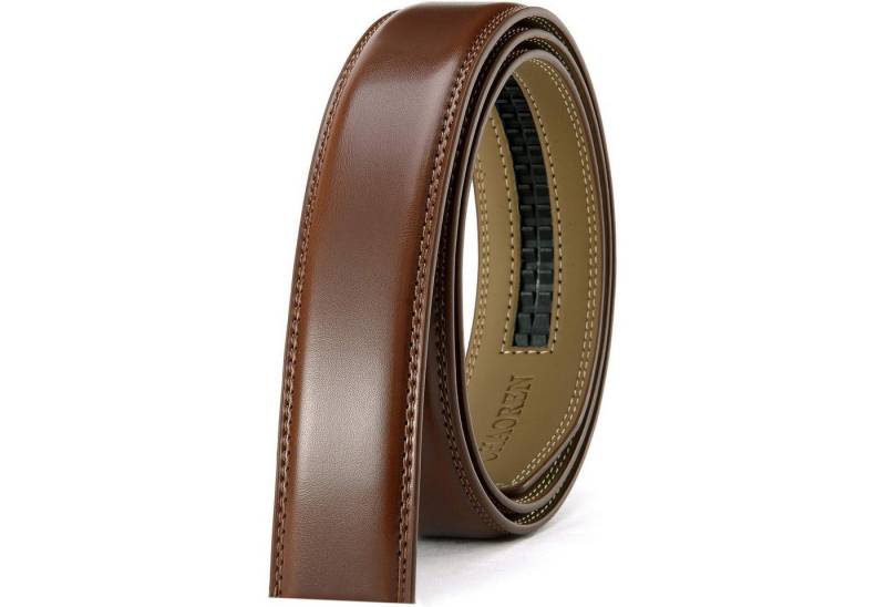 LuxusKollektion Ledergürtel Gürtel Herren 35 Mm - Braun Taille 110-120cm (Gesamtlänge 135cm) von LuxusKollektion