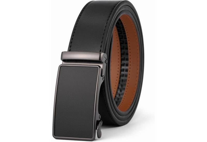 LuxusKollektion Ledergürtel Gürtel Herren Automatik Taille 36W 40W Länge 120cm Schwarz 22165 von LuxusKollektion