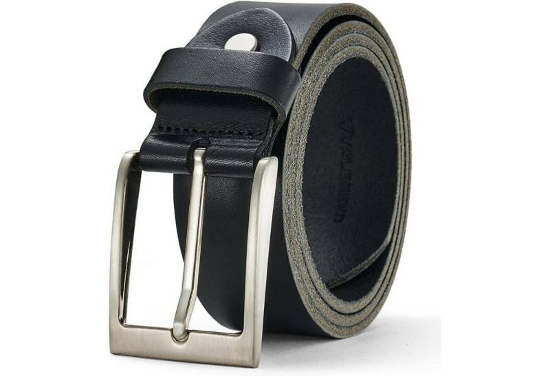 LuxusKollektion Ledergürtel Herren Gürtel Schwarz Rindleder 135cm Geschenkbox Echtleder 3.8cm von LuxusKollektion