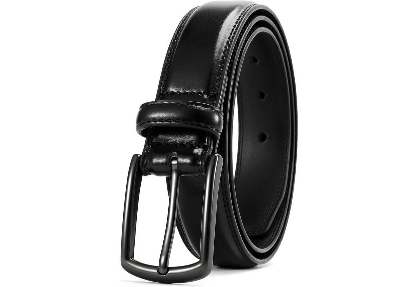 LuxusKollektion Ledergürtel Ledergürtel Herren 32mm Schwarz Bundweite 93 (Gesamtlänge 105cm) von LuxusKollektion