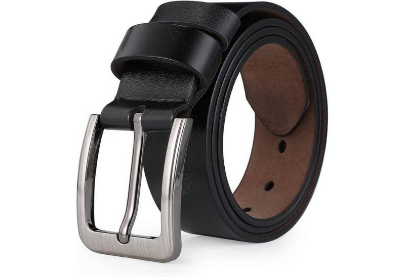 LuxusKollektion Ledergürtel Ledergürtel Herren Schwarz Taille 38W-41W=Länge 120cm von LuxusKollektion