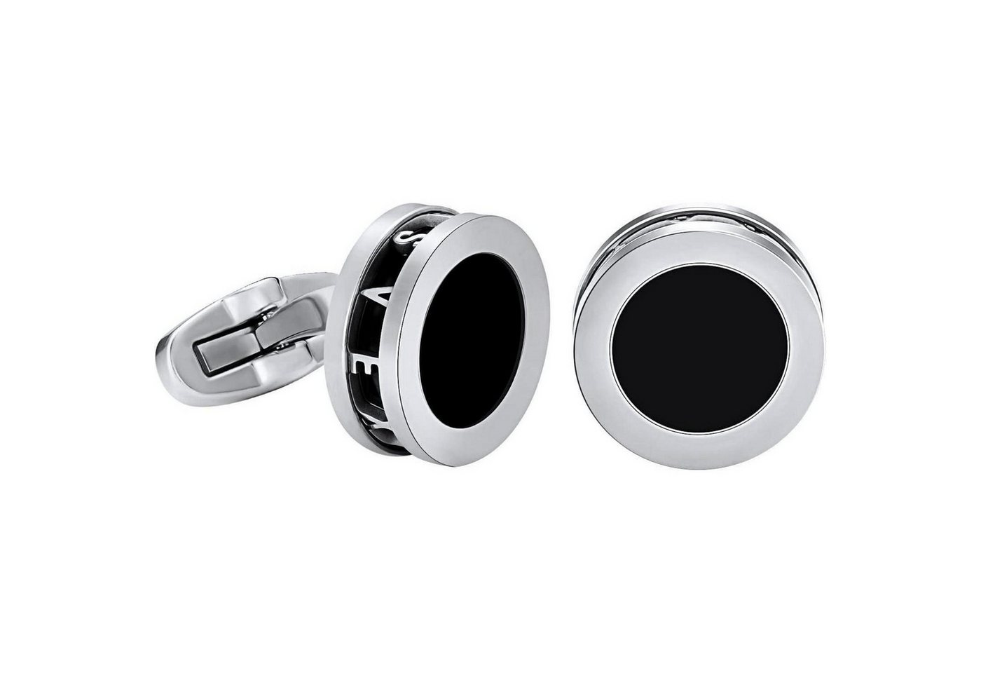 LuxusKollektion Manschettenknöpfe und Krawattennadel Set Manschettenknöpfe Herren Achat Perlmutt 18K Vergoldung Achat Silber von LuxusKollektion