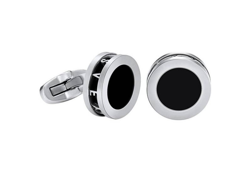 LuxusKollektion Manschettenknöpfe und Krawattennadel Set Manschettenknöpfe Herren Achat Perlmutt 18K Vergoldung Achat Silber von LuxusKollektion