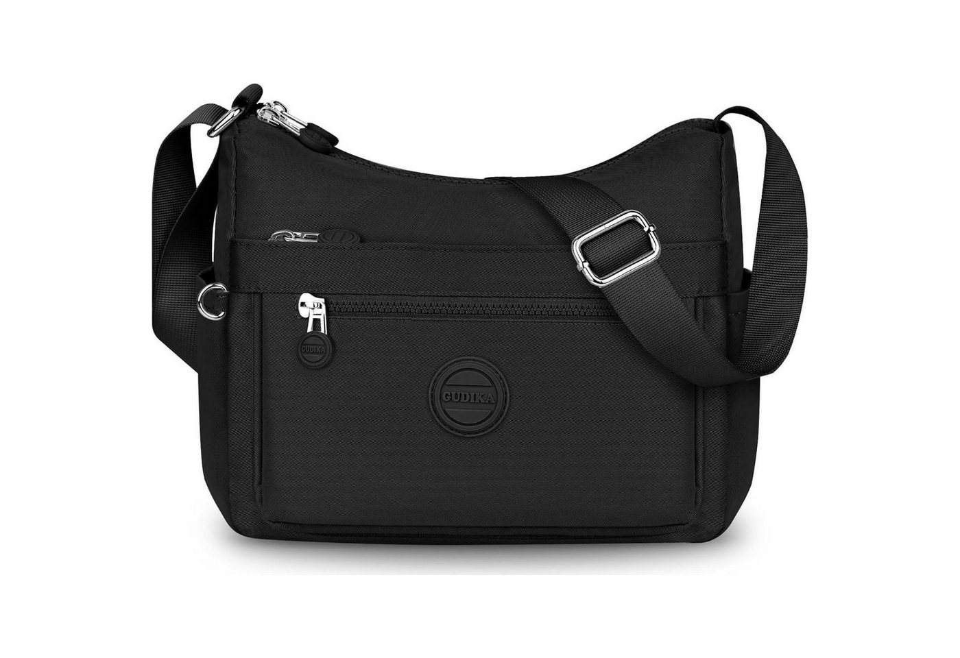 LuxusKollektion Messenger Bag Umhängetasche Damen Nylon Wasserdicht Crossbody Messenger Schwarz von LuxusKollektion