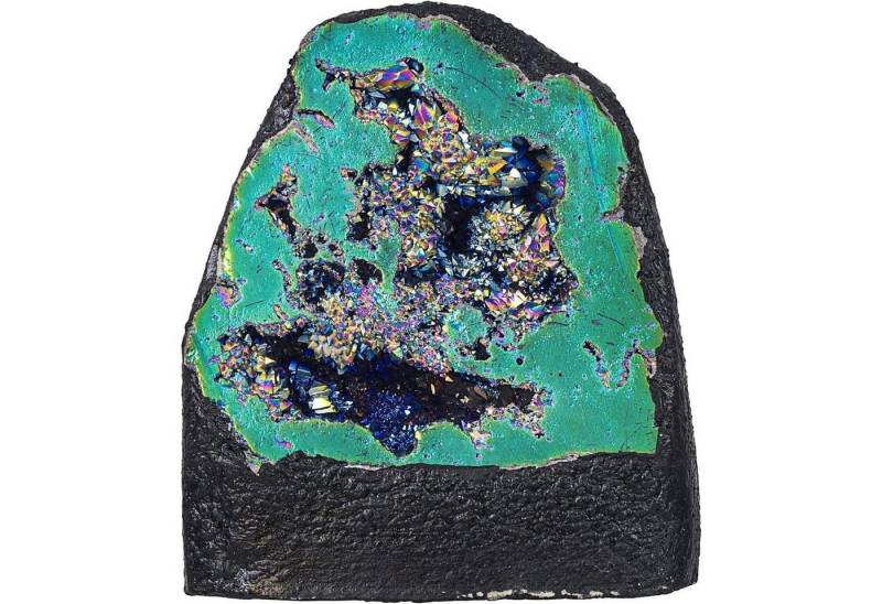 LuxusKollektion Mineralstein Kristall Geode Quarz Cluster Edelstein Ornament Mehrfarbig 200-370g von LuxusKollektion