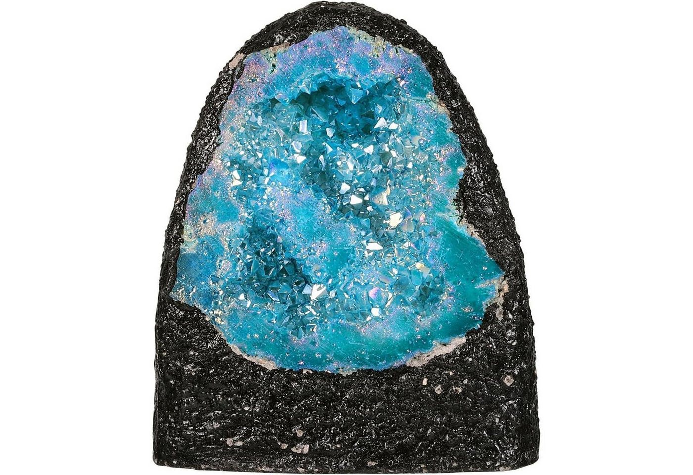LuxusKollektion Mineralstein Kristall Geode Quarz Rohstück Titanium Coated Blau Rot 200-370g von LuxusKollektion