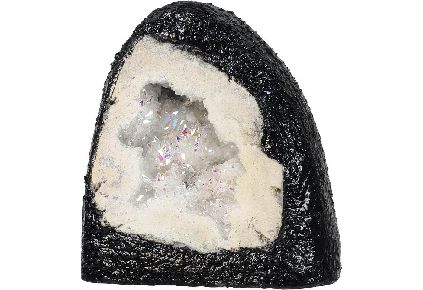 LuxusKollektion Mineralstein Kristall Rohstück Geode Quarz Cluster Edelstein Ornament Weiß 200-370g von LuxusKollektion