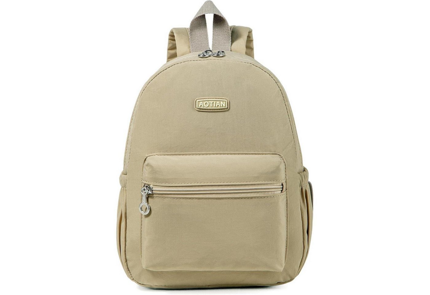 LuxusKollektion Minirucksack Rucksack Damen Mini Leicht Klein Schultertasche Daypack 7L Khaki von LuxusKollektion