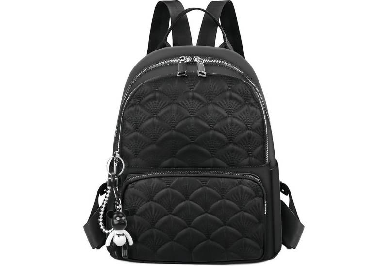 LuxusKollektion Minirucksack Rucksack Damen Wasserdicht Klein Nylon Anti Thef B-schwarz von LuxusKollektion