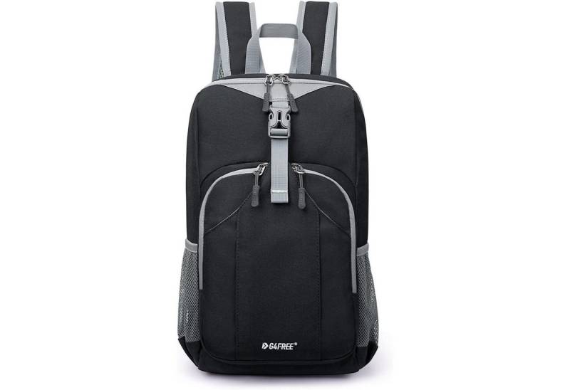 LuxusKollektion Minirucksack Rucksack Daypack Wandern Radfahren Herren Damen Mehrzweck 10L Schwarz von LuxusKollektion