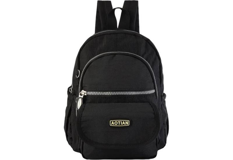 LuxusKollektion Minirucksack Rucksack Mädchen Damen Daypack 7 Liter Leichtgewicht Mini Schwarz von LuxusKollektion