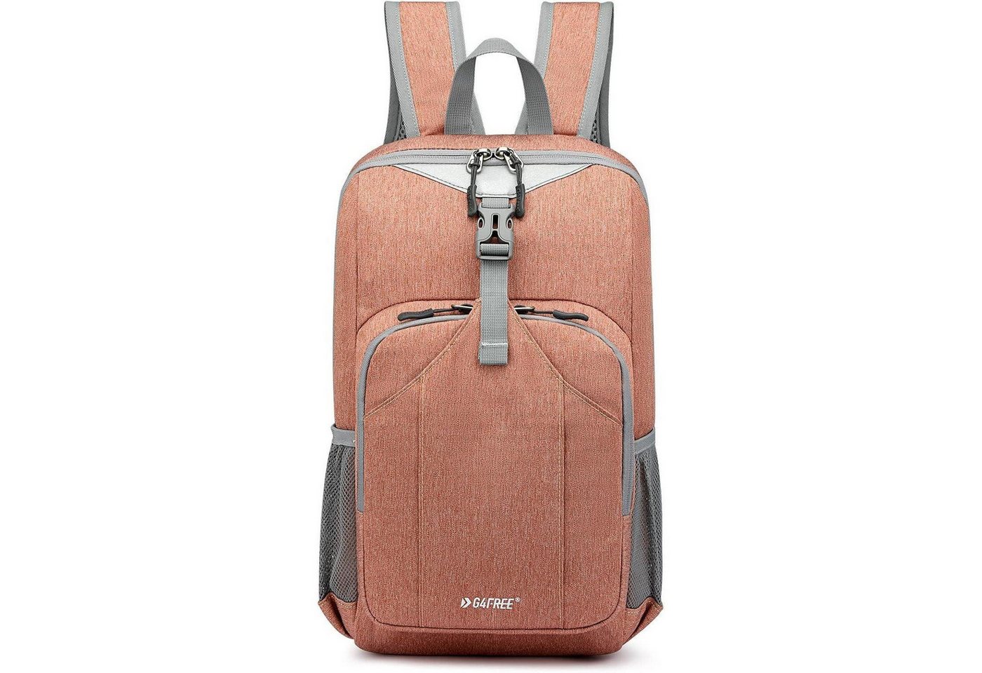 LuxusKollektion Minirucksack Rucksack Wandern Daypack Reisen Radfahren Herren Damen 10L Hell Orange von LuxusKollektion