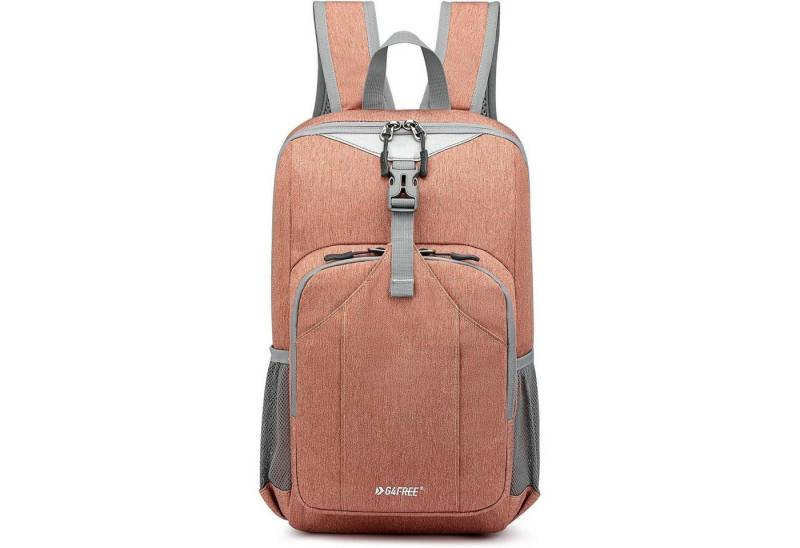LuxusKollektion Minirucksack Rucksack Wandern Daypack Reisen Radfahren Herren Damen 10L Hell Orange von LuxusKollektion