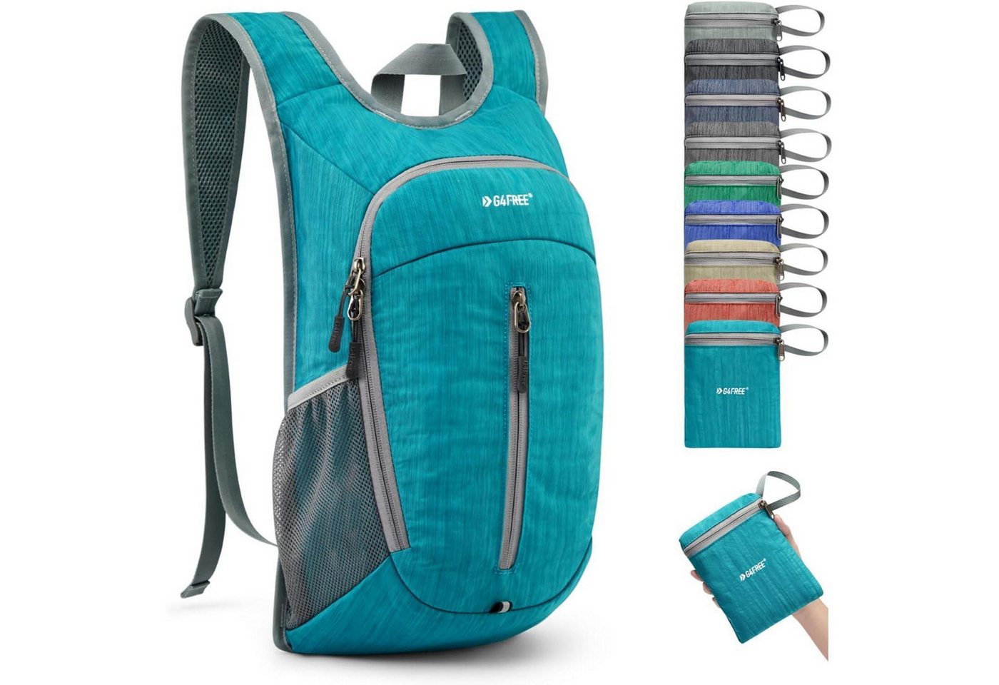 LuxusKollektion Minirucksack Wanderrucksack Tagesrucksack Unisex Reisen Tasche Pfau Blau 10L LuxusKollektion Minirucksack Wanderrucksack Tagesrucksack Unisex Reisen Tasche Pfau Blau 10L von LuxusKollektion