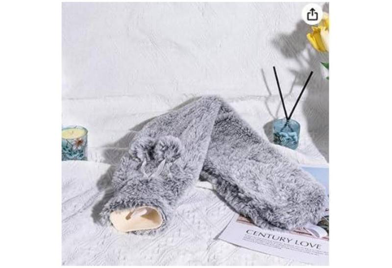 BOLEi Nacken-Wärmflasche Extra Lang Wärmflasche mit Bezug Flauschig, Auslaufsicher von BOLEi