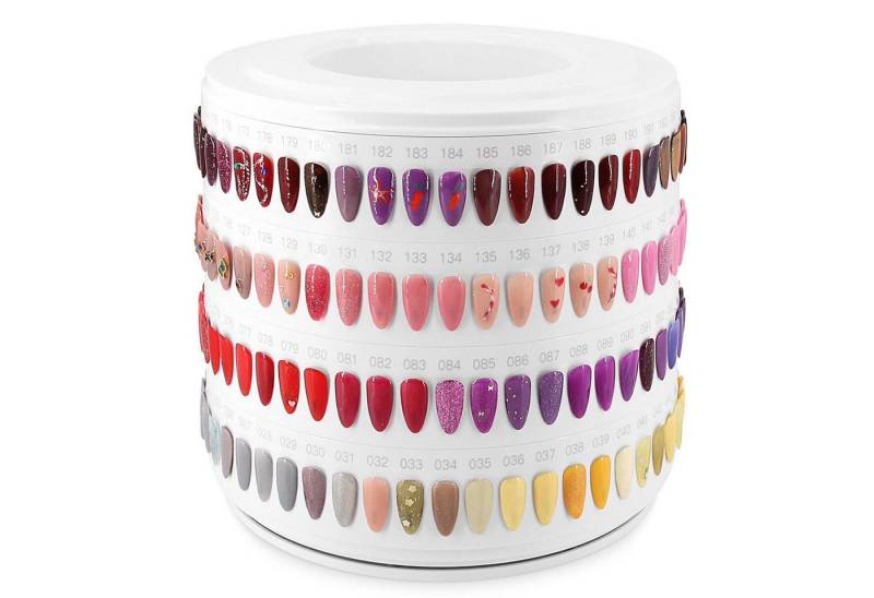 LuxusKollektion Nageldesign Zubehör Nageldisplay CS200 200 Farben transparent drehbar Mustertips für Salon von LuxusKollektion