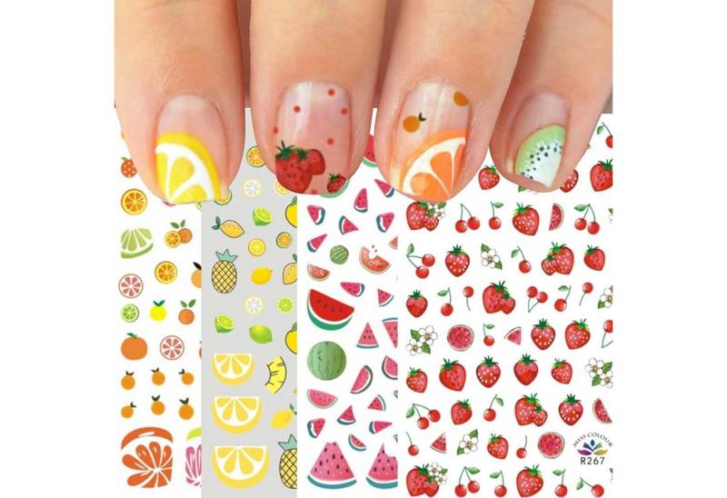 LuxusKollektion Nageldesign Zubehör Nagelsticker 10 Blatt selbstklebend für Mädchen Regenbogen niedlich LuxusKollektion Nageldesign Zubehör Nagelsticker 10 Blatt selbstklebend für Mädchen Regenbogen niedlich von LuxusKollektion