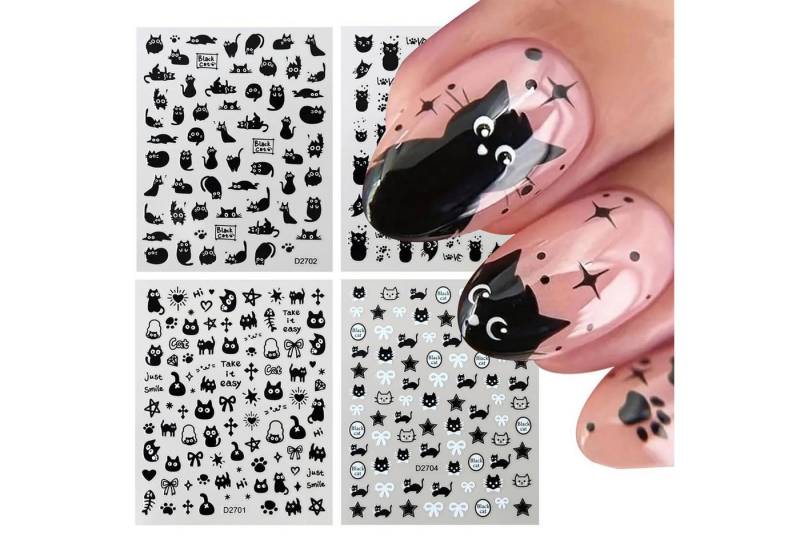 LuxusKollektion Nageldesign Zubehör Nagelsticker 4er selbstklebend Katzen 3D Kinder LuxusKollektion Nageldesign Zubehör Nagelsticker 4er selbstklebend Katzen 3D Kinder von LuxusKollektion