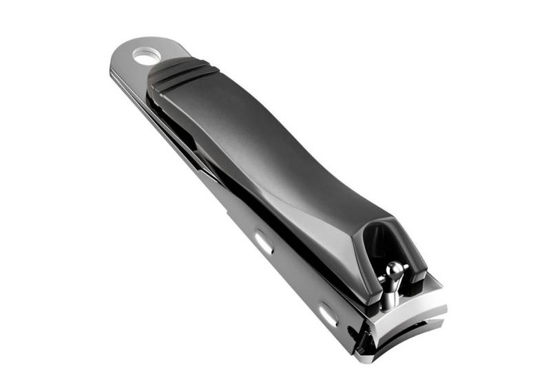 LuxusKollektion Nagelknipser Nagelknipser Edelstahl Scharf Gebogenes Klingendesign Grau von LuxusKollektion
