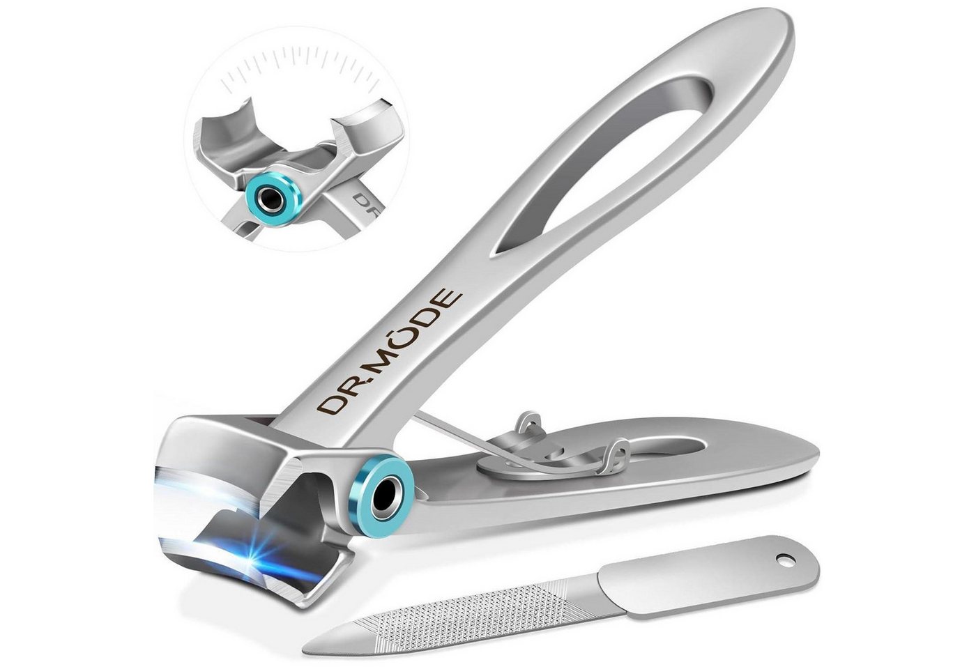 LuxusKollektion Nagelknipser Nagelknipser für dicke Nägel Wide Kieferöffnung Edelstahl Fingernagel von LuxusKollektion