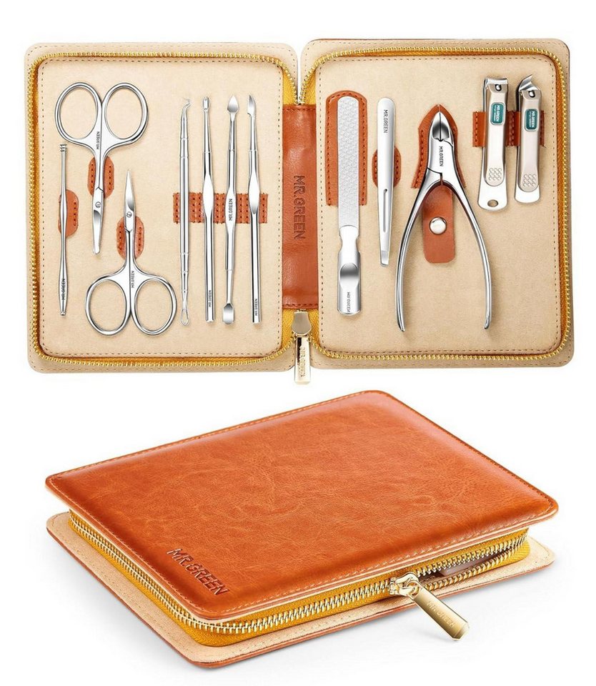 LuxusKollektion Nagelknipser-Set Maniküre Pediküre Set 12 in 1 Nagelknipser Prämie Edelstahl Profi Kit von LuxusKollektion