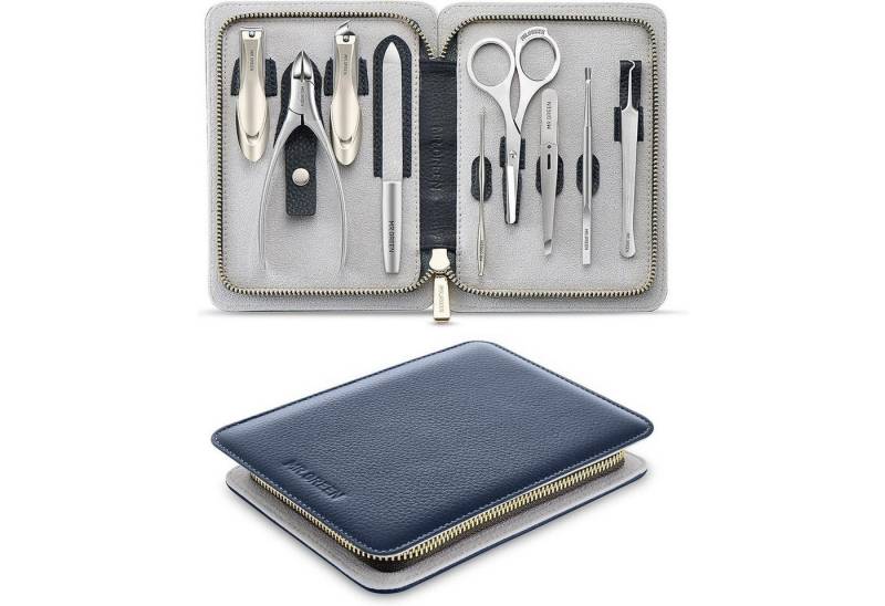 LuxusKollektion Nagelknipser-Set Maniküre Set 9 in 1 Edelstahl Nagelknipser Pediküre Hochwertig Tragbar von LuxusKollektion