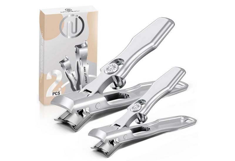 LuxusKollektion Nagelknipser-Set Nagelknipser Set für dicke Nägel, 2-teilig, mit breiter Kieferöffnung von LuxusKollektion