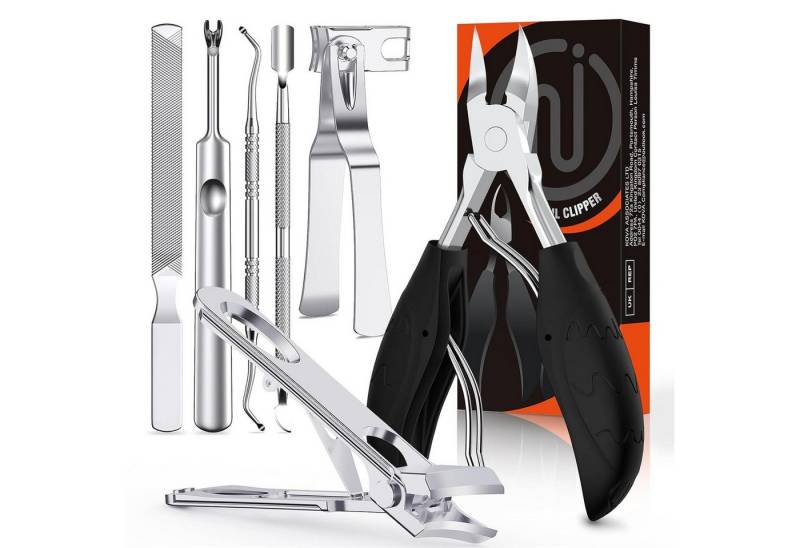 LuxusKollektion Nagelknipser-Set Profi Nagelschere Nagelknipser Set 7 Pcs Fußnägel Eingewachsene von LuxusKollektion