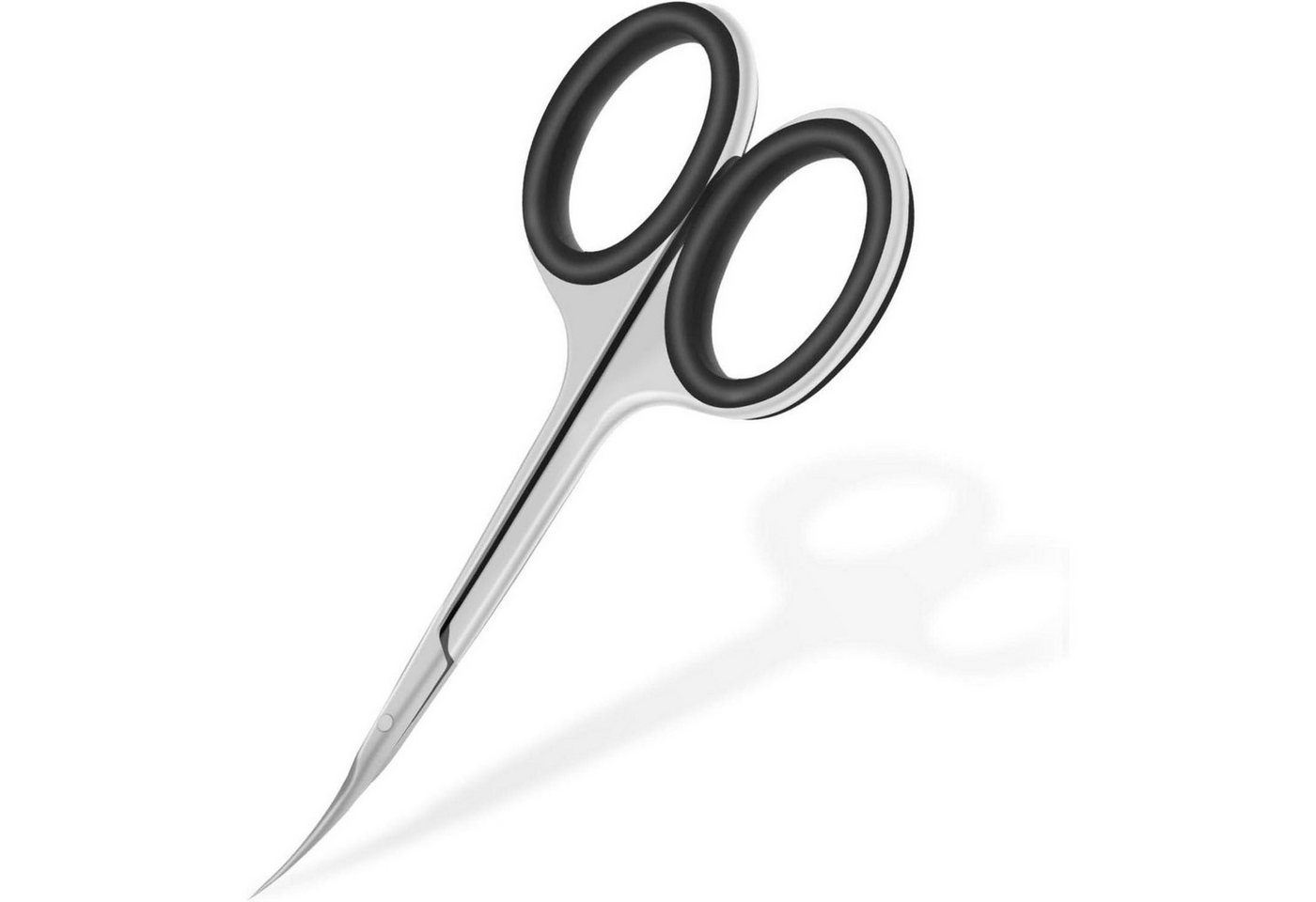 LuxusKollektion Nagelschere Nagelhautschere Edelstahl Klinge Silikon Fingerlöcher Schwarz von LuxusKollektion