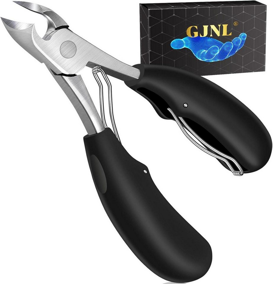 GJNL Nagelschere Nagelschere für Fussnägel mit doppeltem Feder-System und ergonomischem GJNL Nagelschere Nagelschere für Fussnägel mit doppeltem Feder-System und ergonomischem von GJNL