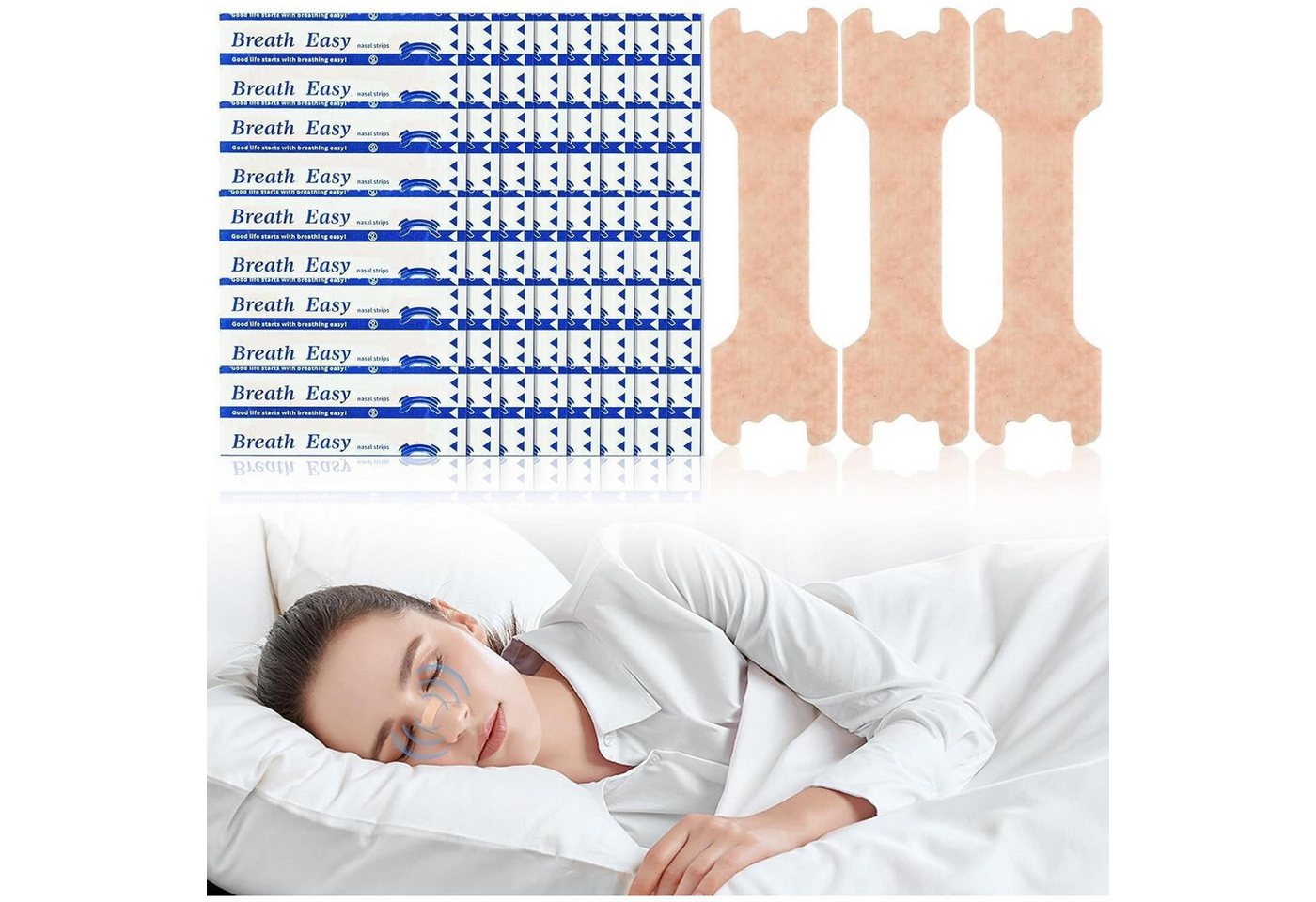 LuxusKollektion Nasenpflaster Nasenpflaster 100 Stück extra stark gegen Schnarchen von LuxusKollektion