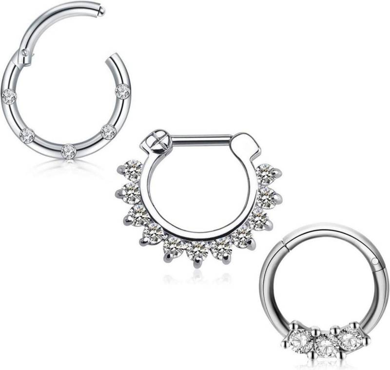 Mayhoop Nasenpiercing 12-20 STK 16G Chirurgenstahl Hufeisen Ring Helix Tragus Piercing von Mayhoop
