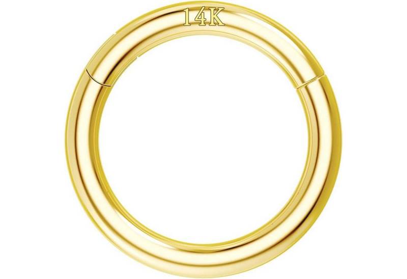 OUFER Nasenpiercing 14K Solid Gold Hinged Segment Ring Nose Hoop Helix Daith Earring von OUFER
