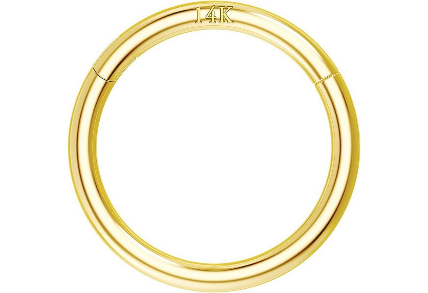 OUFER Nasenpiercing 16G 14K Gold Hinged Clicker Segment Ring Nose Hoop Cartilage Earring OUFER Nasenpiercing 16G 14K Gold Hinged Clicker Segment Ring Nose Hoop Cartilage Earring von OUFER