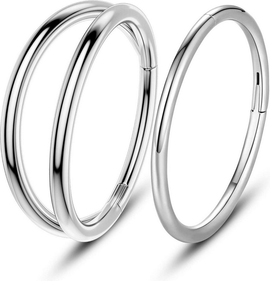 OUFER Nasenpiercing 16G 2er Set Helix Piercings Silber Chirurgenstahl Rook Tragus Conch OUFER Nasenpiercing 16G 2er Set Helix Piercings Silber Chirurgenstahl Rook Tragus Conch von OUFER