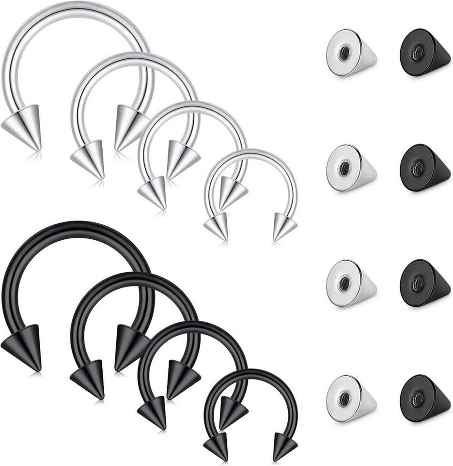 LAURITAMI Nasenpiercing 16G Nasenpiercing Septum Ring Chirurgenstahl Cartilage Piercing Set LAURITAMI Nasenpiercing 16G Nasenpiercing Septum Ring Chirurgenstahl Cartilage Piercing Set von LAURITAMI