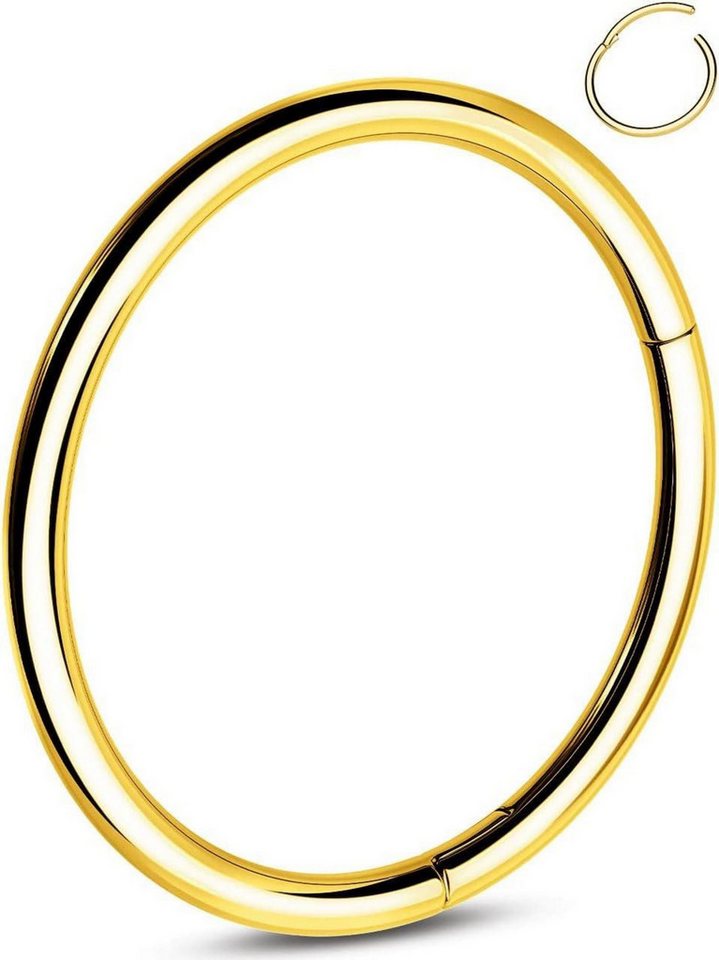 OUFER Nasenpiercing 20G 0.8mm Titan Nasenpiercing Ring Hoop Nase Nostril Helix Rook Tragus von OUFER