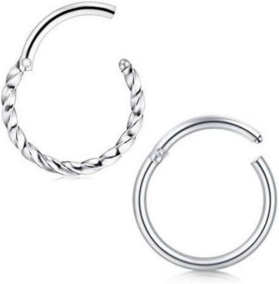 Briana Williams Nasenpiercing 2stk Piercing Helix Nasenring Segmentring Clicker Edelstahl 1.2mm 8mm Briana Williams Nasenpiercing 2stk Piercing Helix Nasenring Segmentring Clicker Edelstahl 1.2mm 8mm von Briana Williams