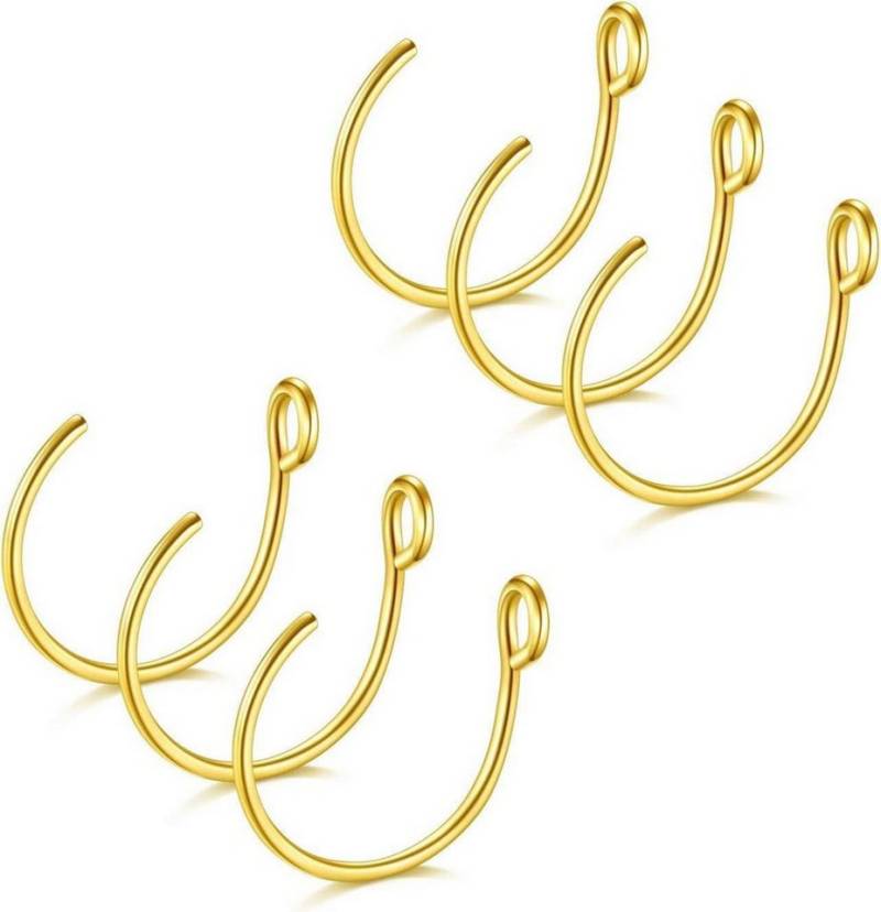 D.Bella Nasenpiercing Fake Nasenpiercing Chirurgenstahl Nicht Piercing 20g 8mm 6er Set von D.Bella